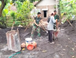 Pembangunan Musholla Baiturrohim TMMD Ke-128 di Brabe Capai 50 Persen, Warga Gotong Royong Bersama Satgas