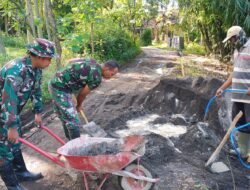Pembangunan TPT Program TMMD Ke 128 Probolinggo di Desa Brabe Capai 85 Persen, Tinggal Satu Titik Penyelesaian