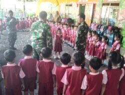 Pelatihan Disiplin Warnai Kegiatan Non Fisik TMMD Ke-128 di TK IKA Karya Bakti