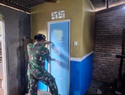 TMMD Ke-128 Kodim 0820/Probolinggo, Pembangunan Tangki Septik Warga Dusun Sumur Desa Brabe Rampung 100 Persen