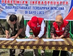Bupati Gayo Lues Resmikan Sumur Bor, Bantuan JICT dan PMI Jakarta Utara