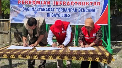 Bupati Gayo Lues Resmikan Sumur Bor, Bantuan JICT dan PMI Jakarta Utara