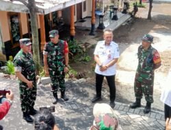 Danrem 083/Bdj Tinjau Langsung Pembangunan Paving TMMD Ke-128 di Desa Brabe