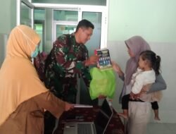 Upaya Tekan Angka Stunting, Satgas TMMD Ke-128 Laksanakan Pemberian Nutrisi Anak Stunting di Puskesmas Maron 