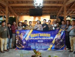 Komitmen Jaga Kondusifitas Kamtibmas, Kapolresta Sidoarjo Ngopi Bareng Mahasiswa
