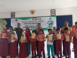 Pembagian ATS TMMD Ke-128, Dukung Semangat Belajar Siswa di Maron Wetan