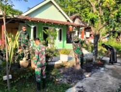 RTLH Ibu Srihayati Tuntas 100 Persen, Satgas TMMD Ke-128 Gelar Pembersihan Lingkungan Sekitar Rumah
