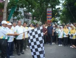 Semarak Perayaan Dies Natalis Ke-40 Universitas Asahan (UNA) Diwarnai Jalan Santai Ribuan Peserta