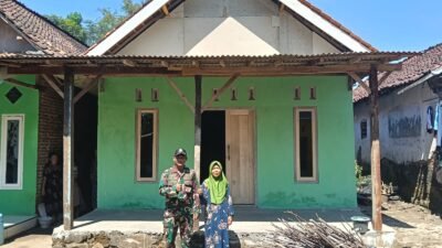 Program Rehabilitasi Rumah Tidak Layak Huni milik Ibu Pusri, warga RT 19 RW 07 Dusun Klagin Desa Brabe, Kecamatan Maron, Kabupaten Probolinggo, telah selesai 100 persen. (Foto: ist).