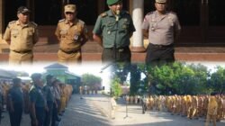 kegiatan Apel Sinergitas Tiga Pilar yang diikuti unsur TNI, Polri, serta aparat pemerintahan di halaman Kelurahan Kauman, Kecamatan Bangil, Kabupaten Pasuruan, Senin (11/05/2026). (Foto: ist).