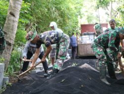Semangat Satgas TMMD Ke 128 Tak Kunjung Padam Dalam Menyelesaikan Program Fisik Dan Non Fisik
