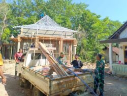 Pembangunan Mushola Program TMMD Tanpa Hambatan, Dukungan Material Kembali Datang