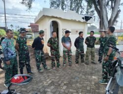 Menyambut Tim Wasev, Satgas TMMD dan Warga Percantik Desa Brabe dengan Semangat Gotong Royong