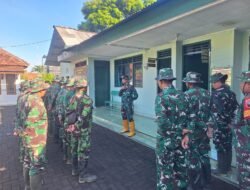 Danramil 0820/21 Maron Beri Arahan Kepada Satgas TMMD Ke-128 Kodim 0820 Probolinggo, Tekankan pentingnya Kedisiplinan dan Kekompakan
