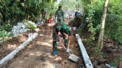 Menuju Target 600 Meter, Pemasangan Bagesting Pavingisasi Terus Dikebut