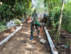 Menuju Target 600 Meter, Pemasangan Bagesting Pavingisasi Terus Dikebut