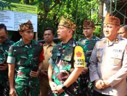 Tim Wasev Sterad TNI Tinjau Program TMMD Ke-128 di Desa Brabe