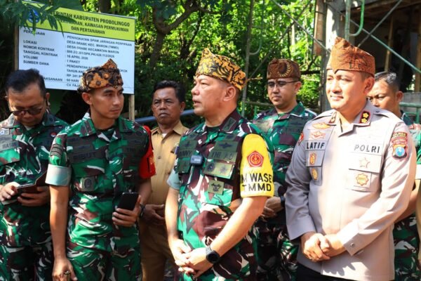 Tim Wasev Sterad TNI Tinjau Program TMMD Ke-128 di Desa Brabe