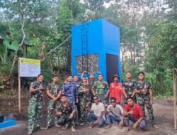 Satgas Rampungkan Tandon SPAM Program TMMD ke 128