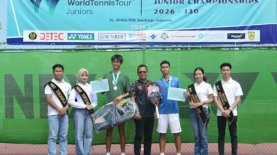 Rafa dan Gwen Rebut Gelar ITF Perdana di Sukoharjo