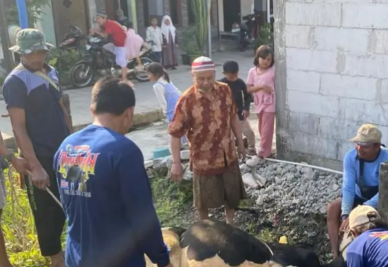 IKHROM Bagikan 700 Paket Daging Qurban di Demak