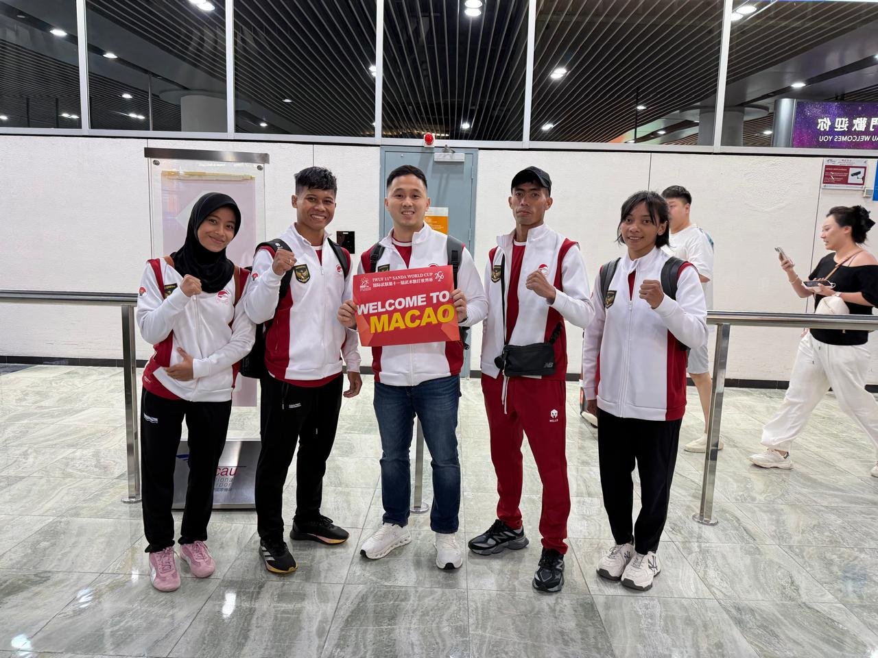 Pengurus Besar Wushu Indonesia (PB WI) kembali menunjukkan hasil positif dari program pembinaan atlet nasional setelah tiga atlet sanda Indonesia tampil pada ajang 11th Sanda World Cup 2026 di Macao, 11-16 Mei 2026. (Foto: ist).