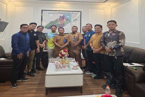 Asosiasi Bola Tangan Indonesia Kabupaten Asahan menjalin sinergi dengan Dinas Pendidikan Asahan untuk memperkuat pembinaan atlet bola tangan sejak usia dini. (Foto: ist/sp)