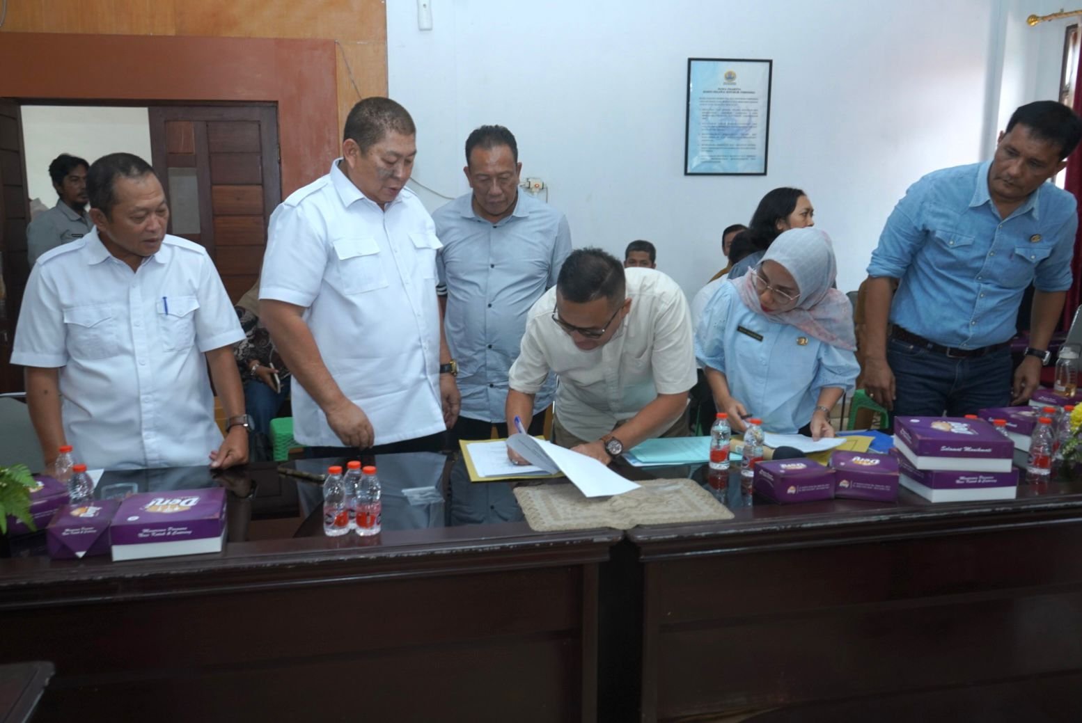 Sekda Kabupaten Asahan, Drs. Zainal Aripin Sinaga, M.H., menghadiri rapat sinkronisasi revisi RTRW Kabupaten Asahan 2026-2046 di Dinas Perkim Sumut. (Foto: ist/sp).
