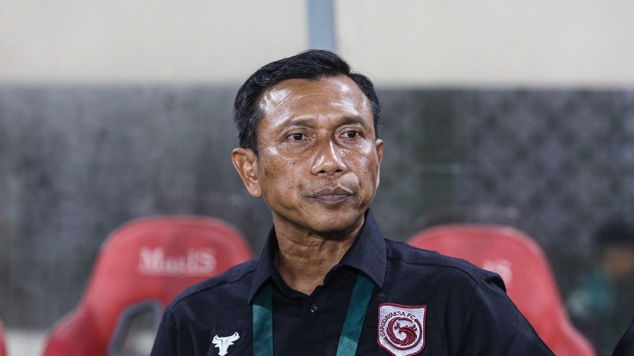 Pelatih Garudayaksa FC, Widodo Cahyono Putro, mengaku bangga dan bahagia setelah timnya sukses meraih gelar juara Championship 2025/2026. (Foto: ist).