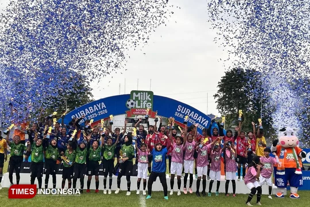 MilkLife Soccer Challenge Surabaya 2026 sukses mencetak juara baru dan melahirkan talenta muda sepak bola putri Indonesia. (Foto: ist).