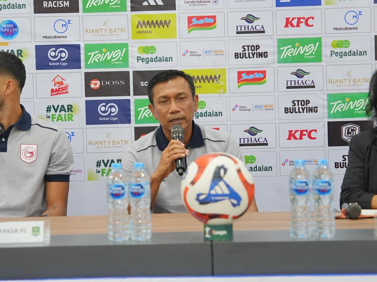Pelatih Garudayaksa FC, Widodo Cahyono Putro, menegaskan timnya datang ke Stadion Maguwoharjo, Sleman, dengan target meraih kemenangan pada laga final Championship League Liga 2 melawan PSS Sleman. (Foto: Garudayaksa).