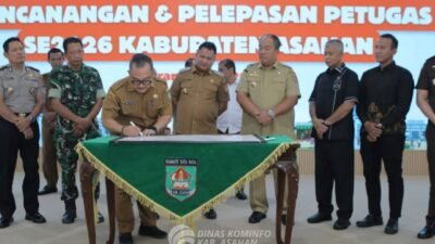 Pemerintah Kabupaten Asahan bersama BPS Kabupaten Asahan resmi melepas 654 petugas Sensus Ekonomi 2026