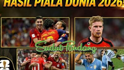 Hasil Piala Dunia 2026: Spanyol Pesta Gol, Mesir Comeback, Belgia dan Uruguay Tertahan