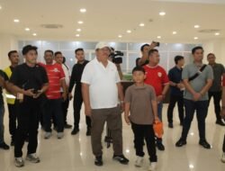 Bupati Asahan Hadiri Nobar Timnas U-19 di Sumut