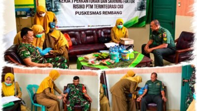 Prajurit Sehat, Tugas Kuat: Personel Koramil 12/Rembang Jalani Skrining Kesehatan