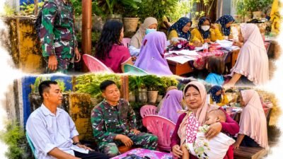 Babinsa Koramil Pohjentrek Dukung Peningkatan Kesehatan Balita dan Lansia