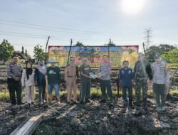 Kapolsek Wonoayu bersama Gapoktan Tanam Jagung Kuartal II, Dukung Swasembada Pangan Nasional