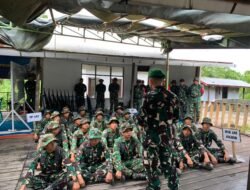 Danbrigif 32 Mangkalihat Tinjau Latihan Menembak Prajurit