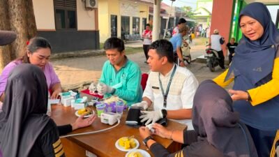 Puskesmas Sukamulya, Kabupaten Tangerang Gelar Pemeriksaan Kesehatan Gratis Setelah Senam Bersama