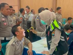 Polresta Sidoarjo Gelar Cek Kesehatan Gratis Anggota Sambut Hari Bhayangkara ke-80