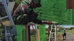 Dari Irigasi hingga Tugu Batas Desa, Babinsa dan Warga Kompak Wujudkan Lingkungan Asri