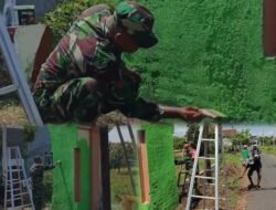 Dari Irigasi hingga Tugu Batas Desa, Babinsa dan Warga Kompak Wujudkan Lingkungan Asri