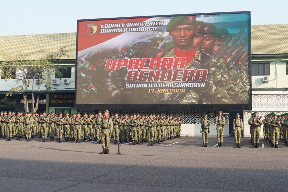 Kasdam V/Brawijaya Pimpin Upacara 17 Juni 2026, Tegaskan Penguatan Kinerja dan Ketahanan Nasional