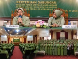 Pertemuan Gabungan Persit KCK Cab. XXXIII Dim 0819, Tingkatkan Solidaritas dan Wawasan Kesehatan Anggota