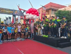 Semarakkan Hari Bhayangkara Ke 80, Dandim Letkol Inf Ribut Yodo Apriantono Ikuti Gelaran Prabu Fan Run 6K