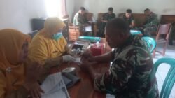 Jaga Kesiapan Prajurit, Anggota Koramil Pohjentrek Jalani Pemeriksaan Kesehatan dan Edukasi K3