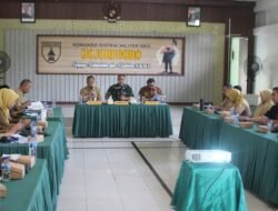 Mantapkan Koordinasi Lintas Sektor, Kodim dan Pemkab Bojonegoro Gelar Rakor Kesiapan TMMD 129