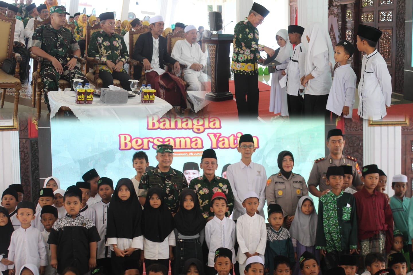 Momentum 10 Muharram, Dandim 0819 Pasuruan Dukung Kepedulian Sosial untuk Anak Yatim