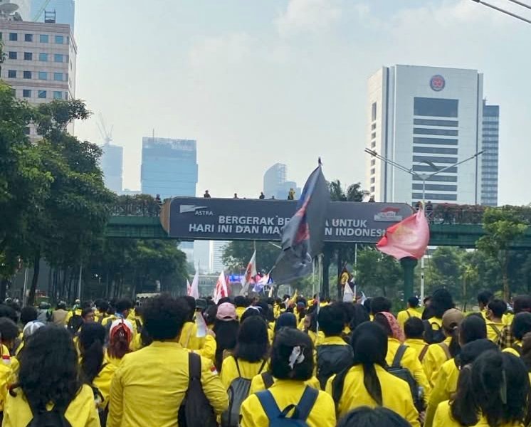 Polisi Pastikan Aksi Mahasiswa Aman, Dua Pria Bawa Molotov Diamankan