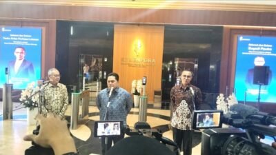 Erick Thohir Lantik Sesmenpora dan Deputi Industri Olahraga